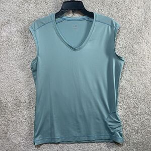 Alo Yoga Muscle‎ Tank Top Women's XXL Blue Atheltic Atheleisure Shirt Sleeveless